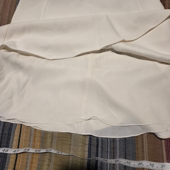 Chloe White Acetate/Viscose Silk Lined Tennis Skirt Size 40 (Approx US 8) - Picture 7 of 8